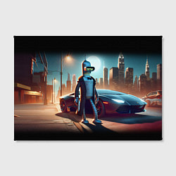 Холст прямоугольный Бендер с пистолетом - Нью-Йоркская мафия, цвет: 3D-принт — фото 2