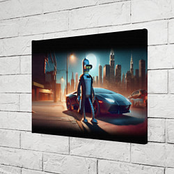 Холст прямоугольный Бендер с пистолетом - Нью-Йоркская мафия, цвет: 3D-принт — фото 2