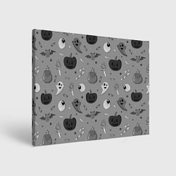 Картина прямоугольная Halloween grey