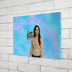 Холст прямоугольный Lana Del Rey в белой блузке, цвет: 3D-принт — фото 2