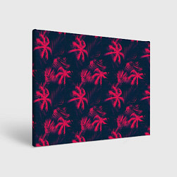 Картина прямоугольная Palm pink black