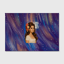 Холст прямоугольный Lana Del Rey с цветами в волосах, цвет: 3D-принт — фото 2
