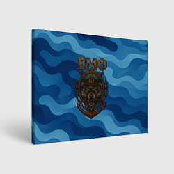 Холст прямоугольный ВМФ агрессивный русский волк, цвет: 3D-принт