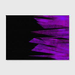 Холст прямоугольный Color purple black stripes, цвет: 3D-принт — фото 2