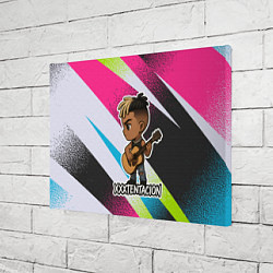 Холст прямоугольный XXXTentacion в мультяшном стиле, цвет: 3D-принт — фото 2