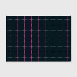 Холст прямоугольный Color black stripes, цвет: 3D-принт — фото 2