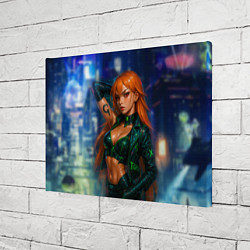 Холст прямоугольный Нами киберпанк реализм, цвет: 3D-принт — фото 2