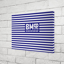 Холст прямоугольный ВМФ текстура тельняшки, цвет: 3D-принт — фото 2