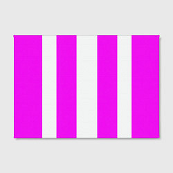 Холст прямоугольный Color white and pink, цвет: 3D-принт — фото 2