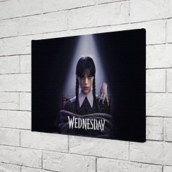 Холст прямоугольный Связаная Уэнсдэй с вещью Wednesday, цвет: 3D-принт — фото 2