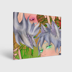 Картина прямоугольная Кицуне близнецы