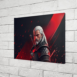 Холст прямоугольный Ведьмак в красном свете, цвет: 3D-принт — фото 2