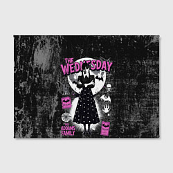 Холст прямоугольный Уэнсдэй из семейки Аддамс, цвет: 3D-принт — фото 2