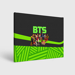 Картина прямоугольная BTS на стульях