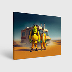 Картина прямоугольная Шрек и Данки пустились во все тяжкие