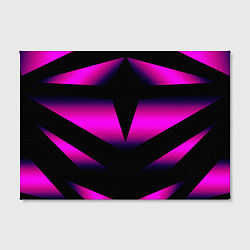 Холст прямоугольный Color black pink neon, цвет: 3D-принт — фото 2