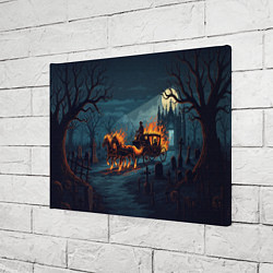 Холст прямоугольный Призраки в горящей конной повозке, цвет: 3D-принт — фото 2