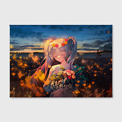 Холст прямоугольный Фрирен с цветами, цвет: 3D-принт — фото 2