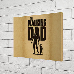Холст прямоугольный The walking dad - каламбур, цвет: 3D-принт — фото 2