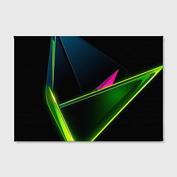 Холст прямоугольный Неоновое освещение, цвет: 3D-принт — фото 2