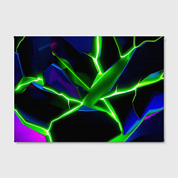 Холст прямоугольный Green glow, цвет: 3D-принт — фото 2