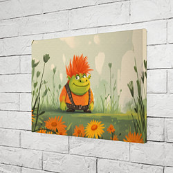 Холст прямоугольный Маленький Шрек с рыжими волосами, цвет: 3D-принт — фото 2