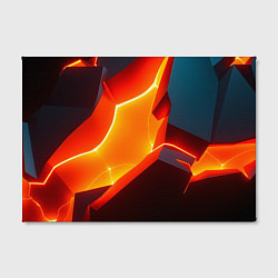 Холст прямоугольный Neon orange, цвет: 3D-принт — фото 2