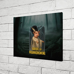 Холст прямоугольный Франкенштейн свинья невеста, цвет: 3D-принт — фото 2