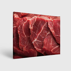 Холст прямоугольный Текстура мяса, цвет: 3D-принт