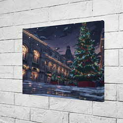 Холст прямоугольный Новогодняя Московская ночь, цвет: 3D-принт — фото 2