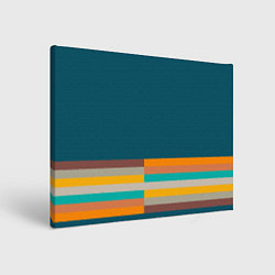 Картина прямоугольная Индиго и шумовой градиент заката с текстурой