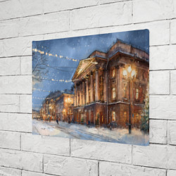 Холст прямоугольный Новогодний Санкт-Петербург, цвет: 3D-принт — фото 2