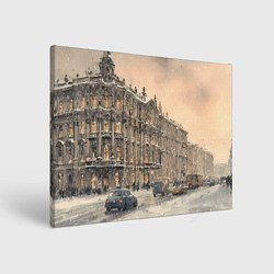 Картина прямоугольная Зима в Санкт-Петербурге