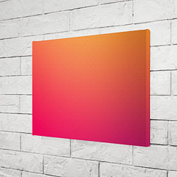 Холст прямоугольный Color orange pink, цвет: 3D-принт — фото 2
