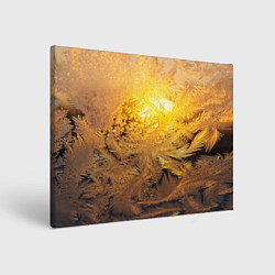 Холст прямоугольный Зимний закат, цвет: 3D-принт