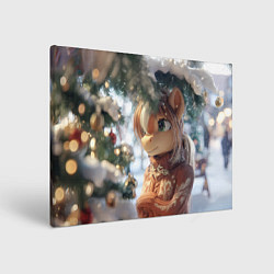 Картина прямоугольная Лошадка в свитере