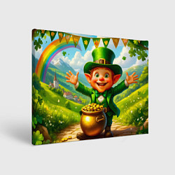 Картина прямоугольная Лепрекон у горшка с золотом