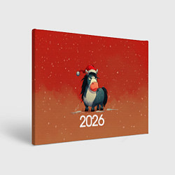 Картина прямоугольная Новый год - лошадка 2026