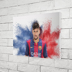 Холст прямоугольный Neymar FCB, цвет: 3D-принт — фото 2