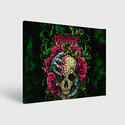 Холст прямоугольный BFMV: Roses Skull, цвет: 3D-принт