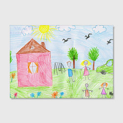 Холст прямоугольный Детские рисунки, цвет: 3D-принт — фото 2