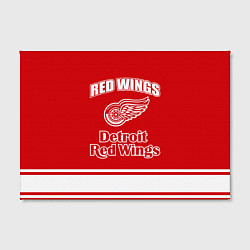 Холст прямоугольный Detroit red wings, цвет: 3D-принт — фото 2