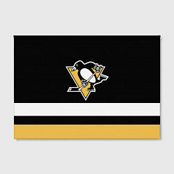 Холст прямоугольный Pittsburgh Penguins: Black, цвет: 3D-принт — фото 2