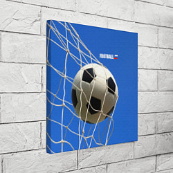 Холст квадратный Футбол - гол, цвет: 3D-принт — фото 2