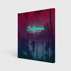 Холст квадратный California, цвет: 3D-принт
