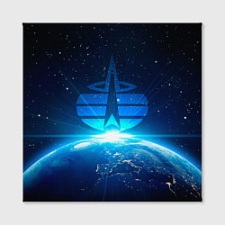 Холст квадратный Космические войска, цвет: 3D-принт — фото 2