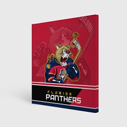 Холст квадратный Florida Panthers, цвет: 3D-принт