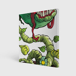 Холст квадратный Plants vs zombies, цвет: 3D-принт