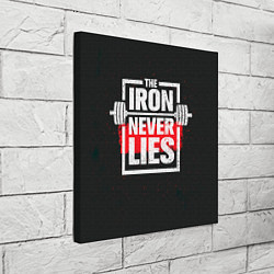 Холст квадратный The iron never lies, цвет: 3D-принт — фото 2