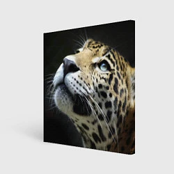 Картина квадратная Хищный леопард